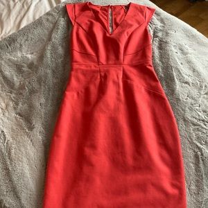 Coral (not red) RW&Co dress, in perfect condition. Size 00, stretch lining.